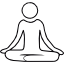 icon meditation yoga posture